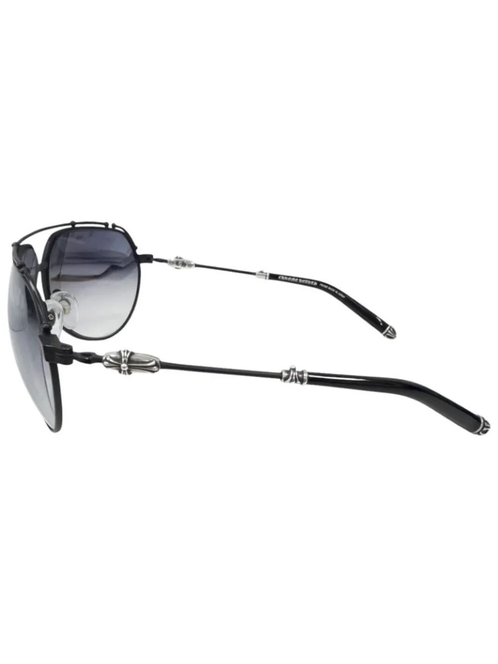 Chrome Hearts Kuf Fannaw II Cross Two Bridge Teardrop Sunglasses 66 Eyewear